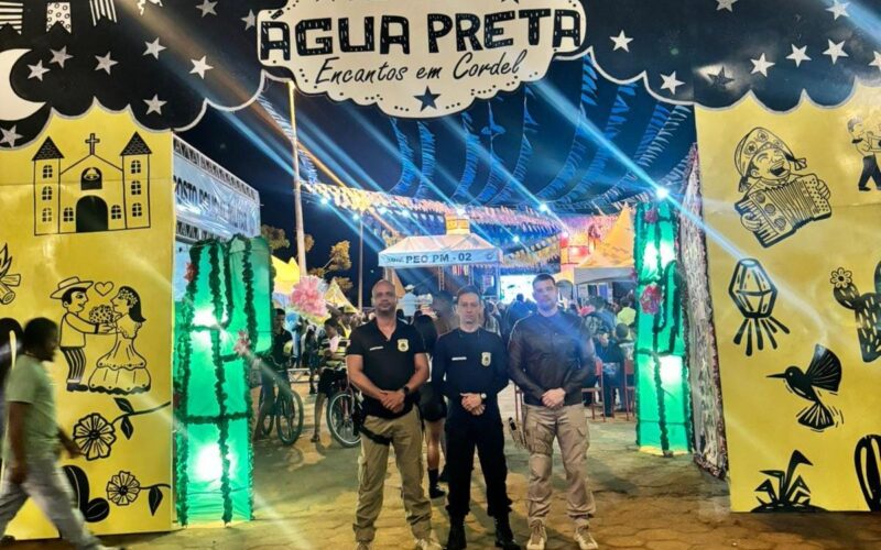 Somando forças, Polícia Civil marca presença para Garantir Segurança no Arraiá do Água Preta 2024